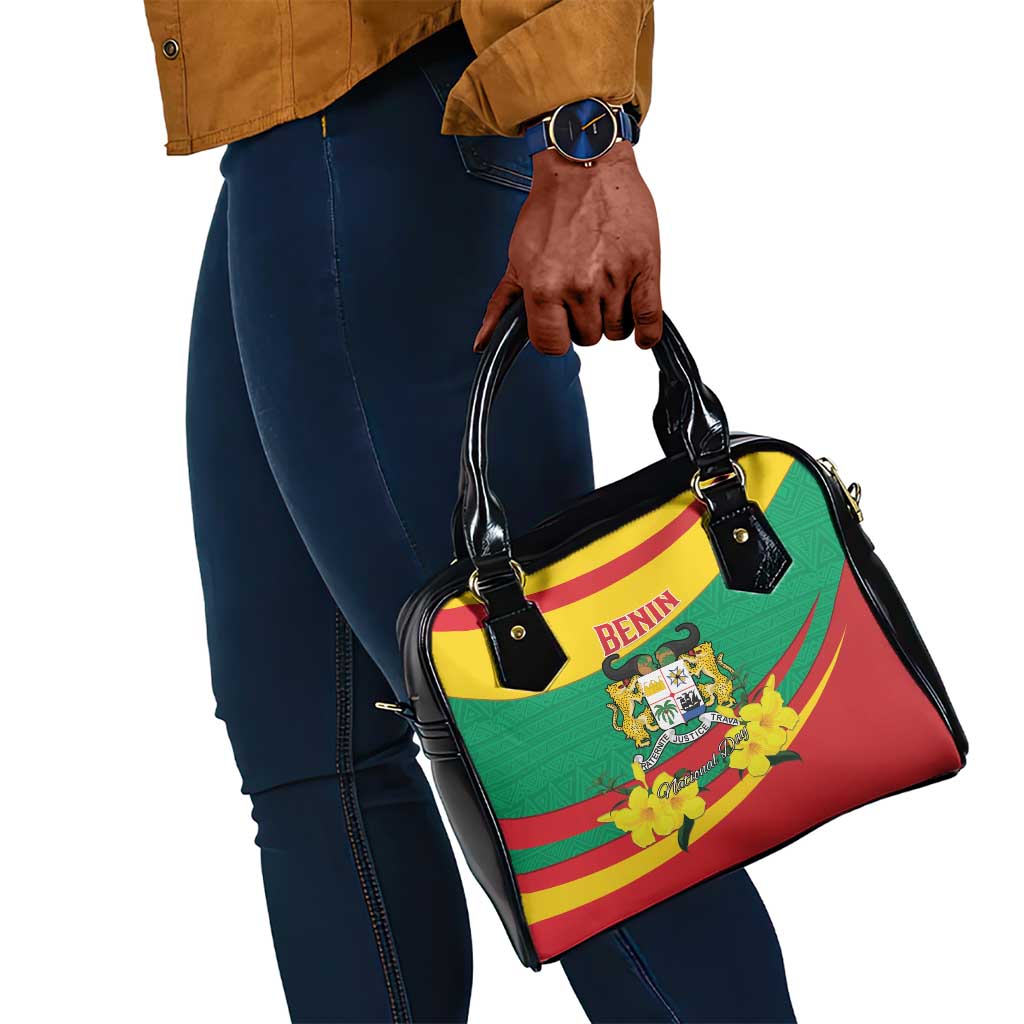 Happy Benin National Day Shoulder Handbag Fraternite Justice Travail