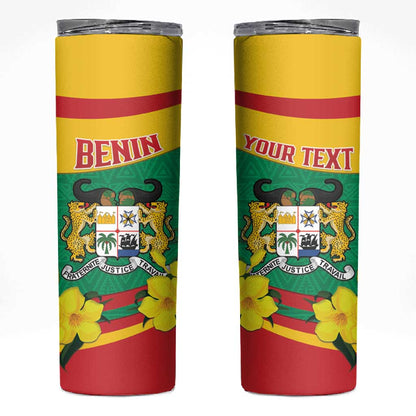 Personalized Happy Benin National Day Skinny Tumbler Fraternite Justice Travail