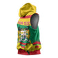 Personalized Happy Benin National Day Sleeveless Hoodie Fraternite Justice Travail - African Pride