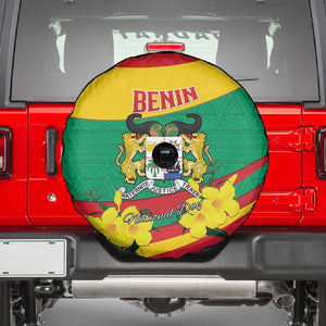 Happy Benin National Day Spare Tire Cover Fraternite Justice Travail