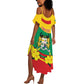 Personalized Happy Benin National Day Summer Maxi Dress Fraternite Justice Travail