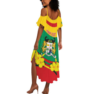 Personalized Happy Benin National Day Summer Maxi Dress Fraternite Justice Travail
