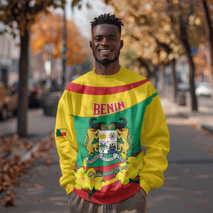 Personalized Happy Benin National Day Sweatshirt Fraternite Justice Travail