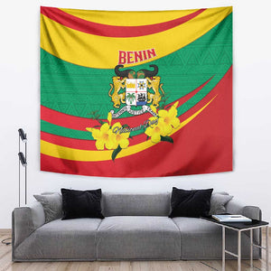 Happy Benin National Day Tapestry Fraternite Justice Travail