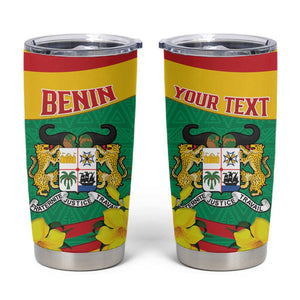 Personalized Happy Benin National Day Tumbler Cup Fraternite Justice Travail
