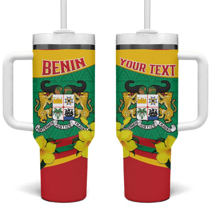 Personalized Happy Benin National Day Tumbler With Handle Fraternite Justice Travail
