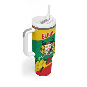 Personalized Happy Benin National Day Tumbler With Handle Fraternite Justice Travail