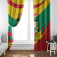 Happy Benin National Day Window Curtain Fraternite Justice Travail