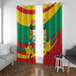 Happy Benin National Day Window Curtain Fraternite Justice Travail