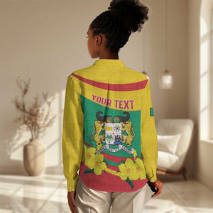 Personalized Happy Benin National Day Women Casual Shirt Fraternite Justice Travail