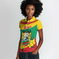 Personalized Happy Benin National Day Women Polo Shirt Fraternite Justice Travail