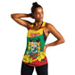 Personalized Happy Benin National Day Women Racerback Tank Fraternite Justice Travail