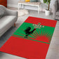 Angola Area Rug UNITA  Party Flag Style