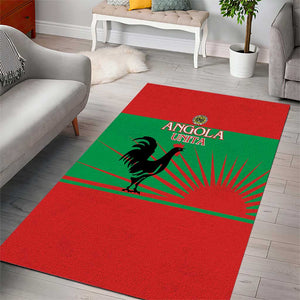 Angola Area Rug UNITA  Party Flag Style