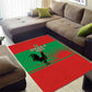 Angola Area Rug UNITA  Party Flag Style