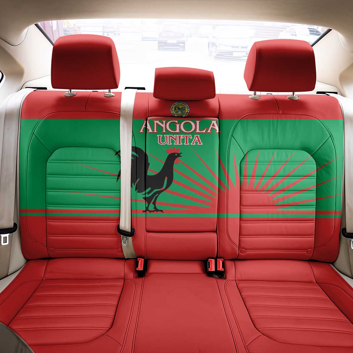 Angola Back Car Seat Cover UNITA  Party Flag Style