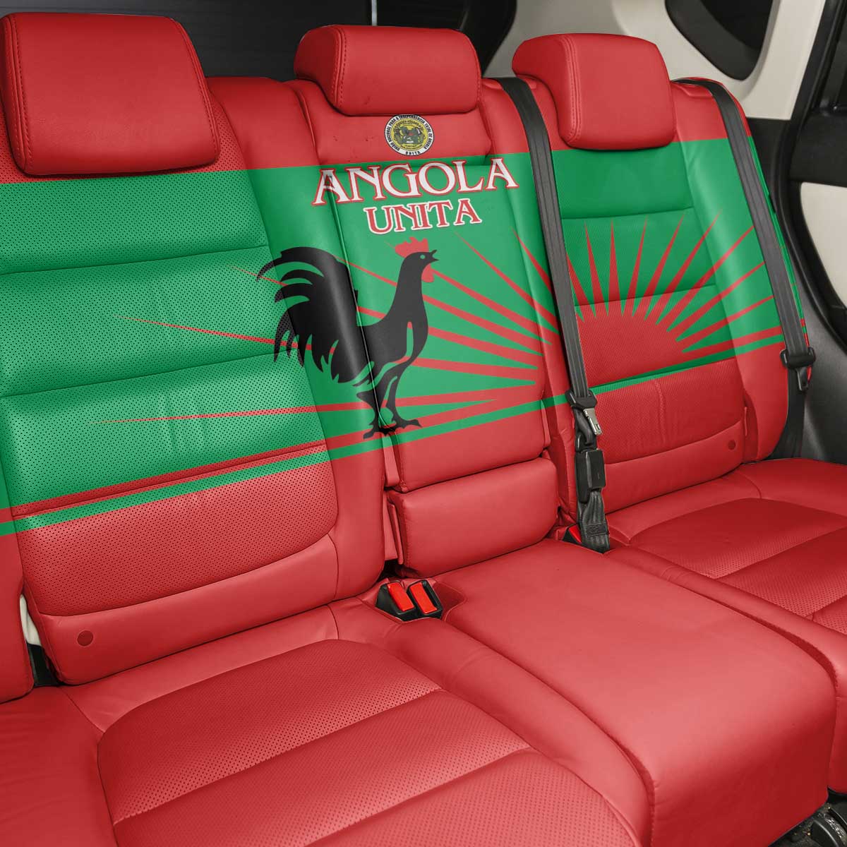Angola Back Car Seat Cover UNITA  Party Flag Style