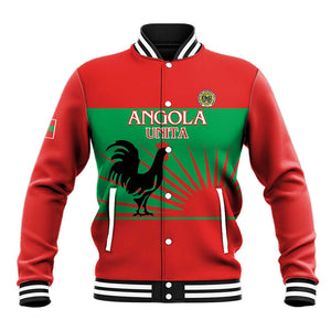 Personalized Angola Baseball Jacket UNITA  Party Flag Style