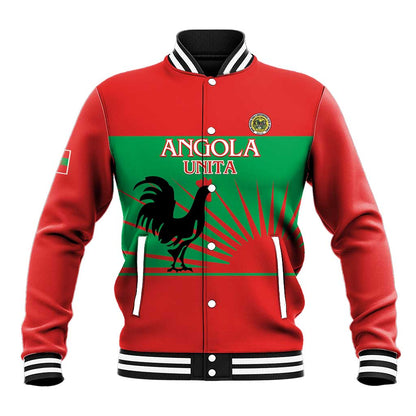 Personalized Angola Baseball Jacket UNITA  Party Flag Style