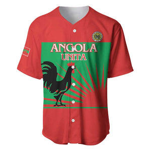 Personalized Angola Baseball Jersey UNITA  Party Flag Style