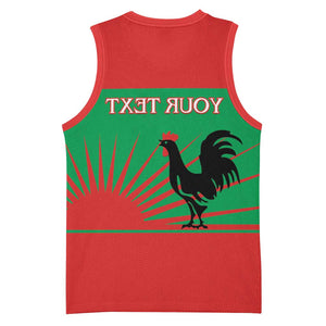 Personalized Angola Basketball Jersey UNITA  Party Flag Style - African Pride