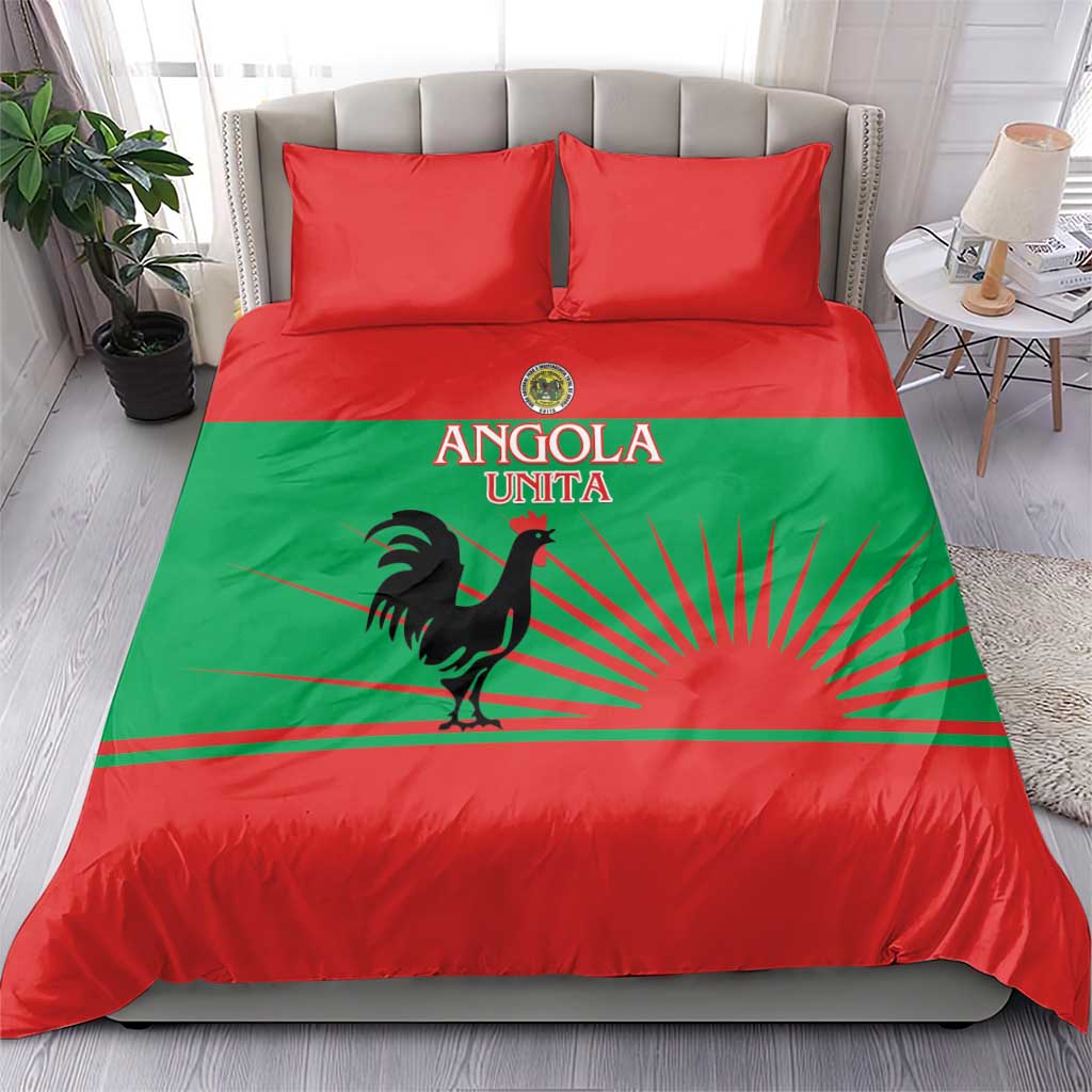 Angola Bedding Set UNITA  Party Flag Style