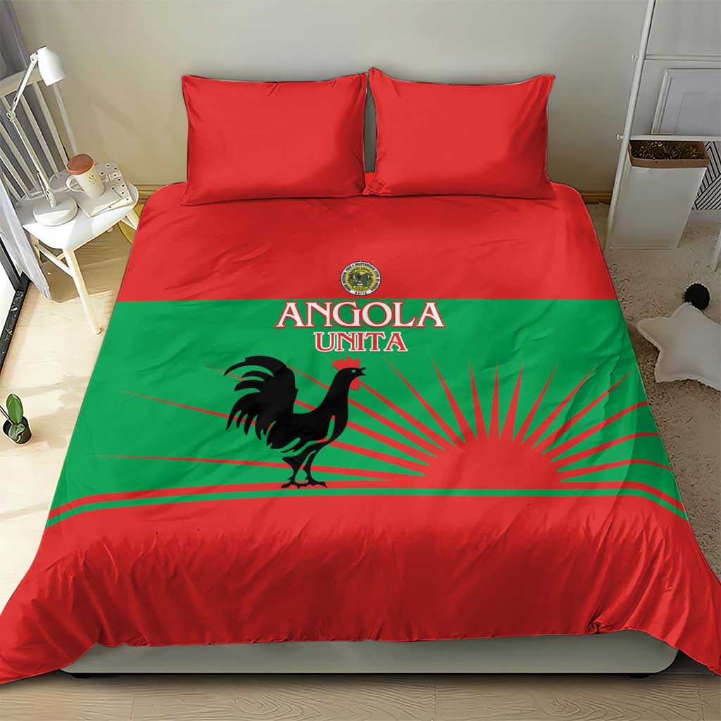 Angola Bedding Set UNITA  Party Flag Style