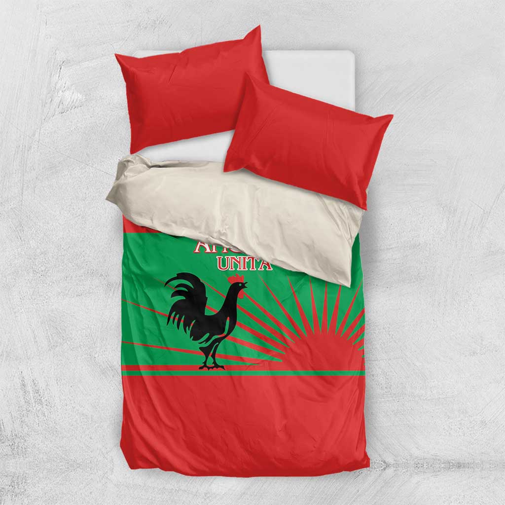 Angola Bedding Set UNITA  Party Flag Style