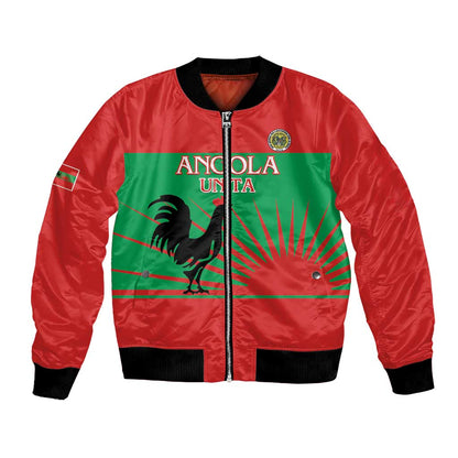 Personalized Angola Bomber Jacket UNITA  Party Flag Style