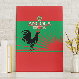 Angola Canvas Wall Art UNITA  Party Flag Style