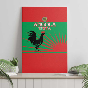 Angola Canvas Wall Art UNITA  Party Flag Style