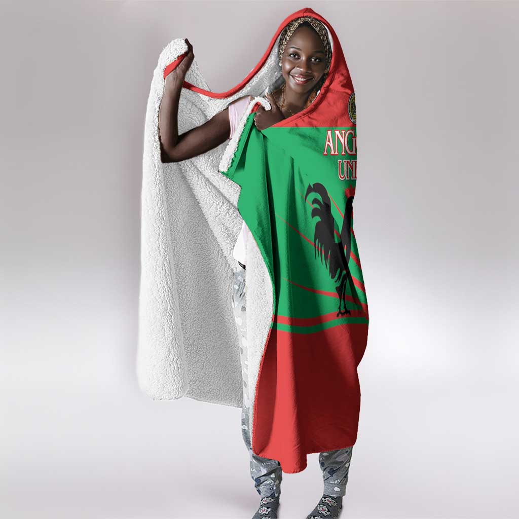 Angola Hooded Blanket UNITA  Party Flag Style