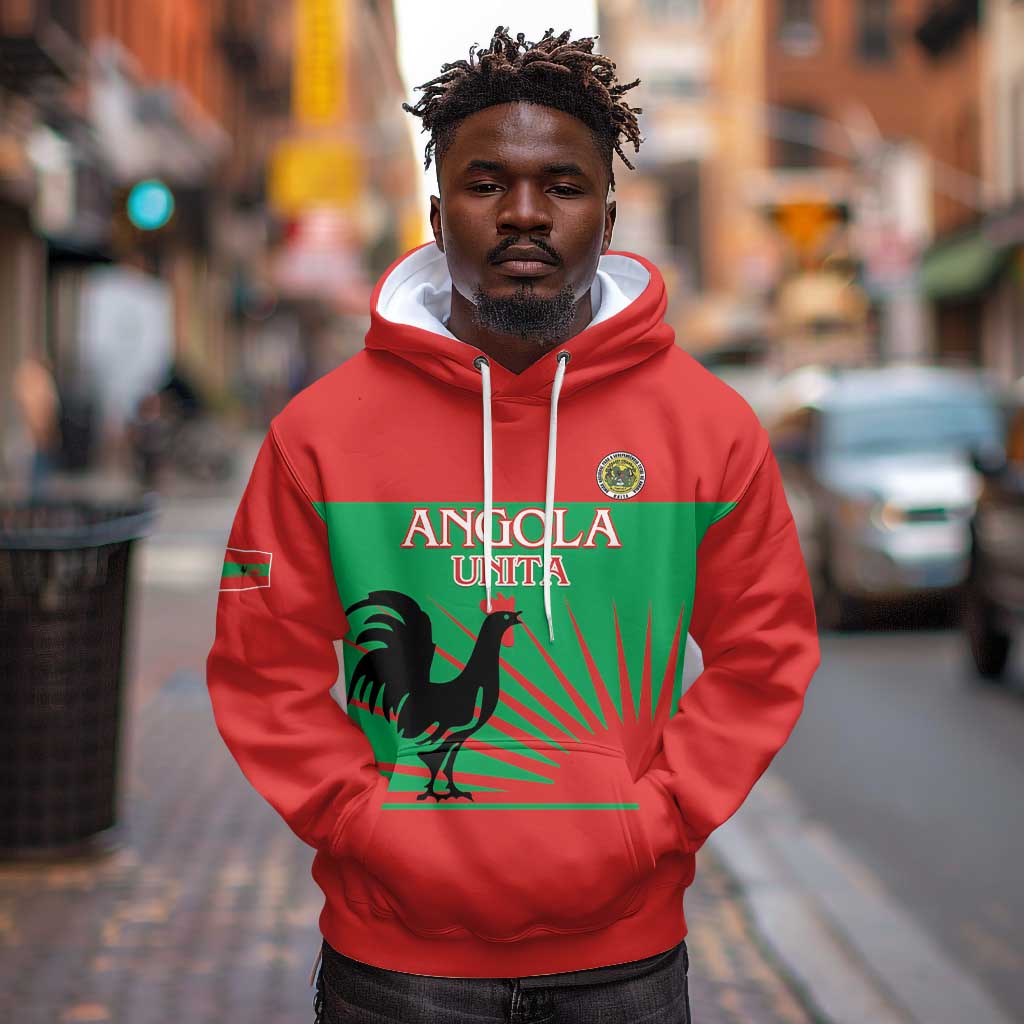 Personalized Angola Hoodie UNITA  Party Flag Style