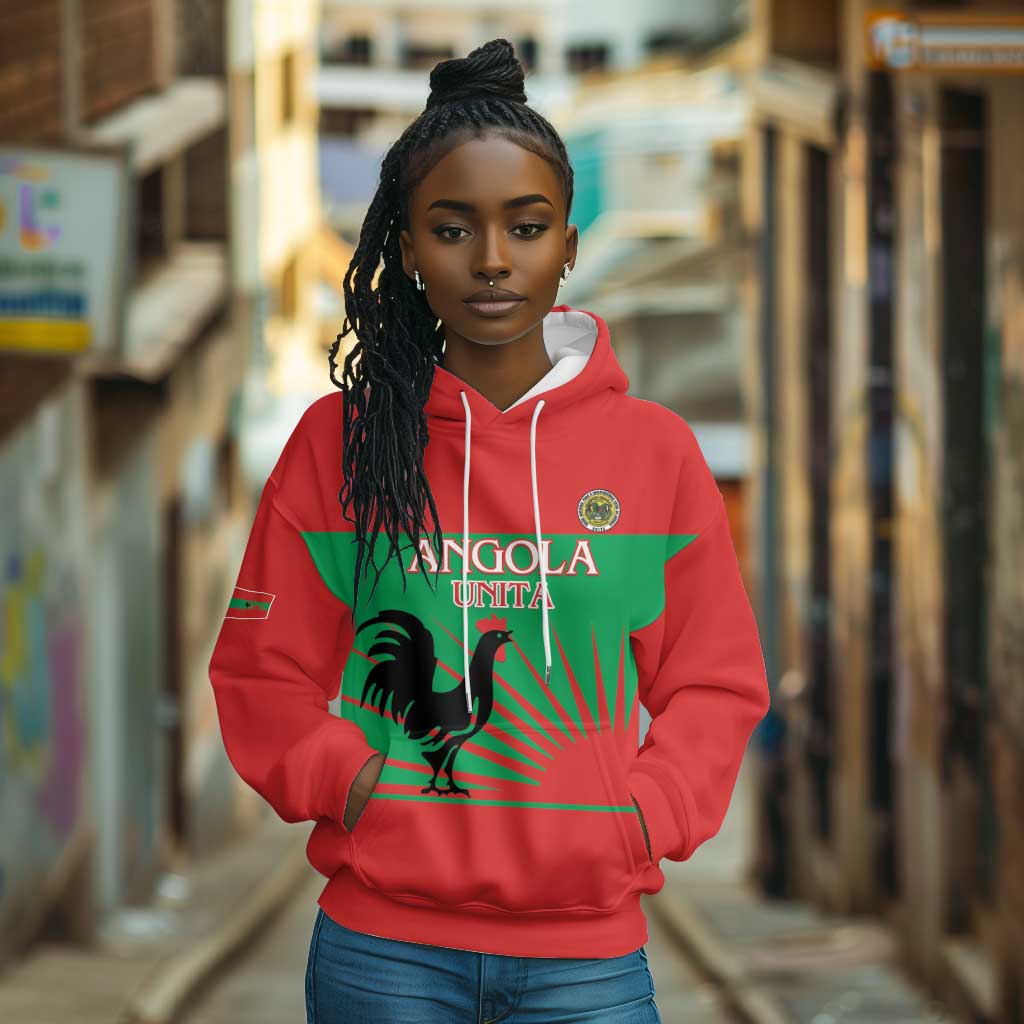 Personalized Angola Hoodie UNITA  Party Flag Style