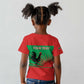 Personalized Angola Kid T shirt UNITA  Party Flag Style