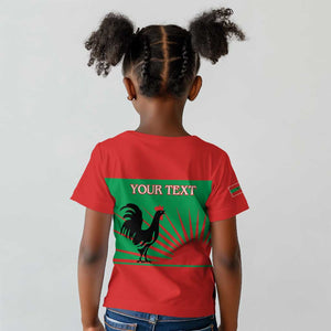 Personalized Angola Kid T shirt UNITA  Party Flag Style