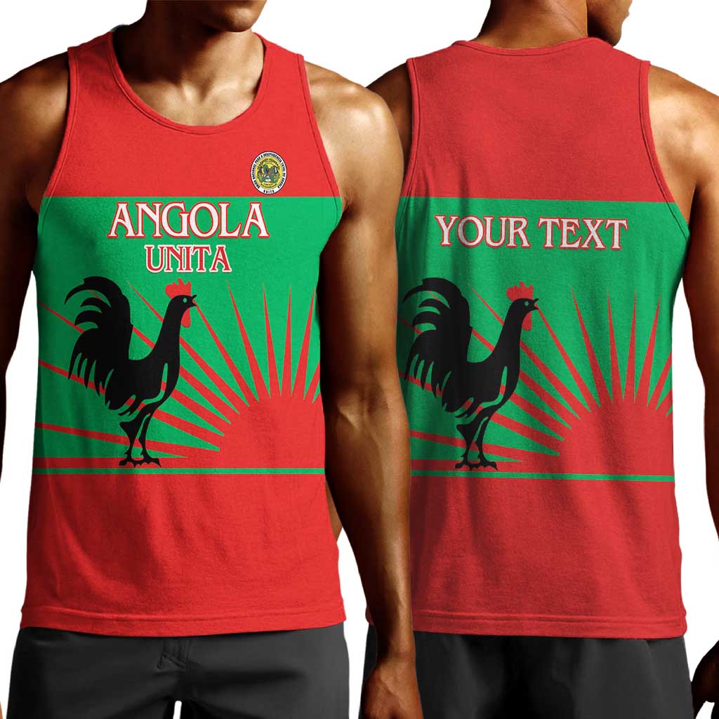 Personalized Angola Men Tank Top UNITA  Party Flag Style