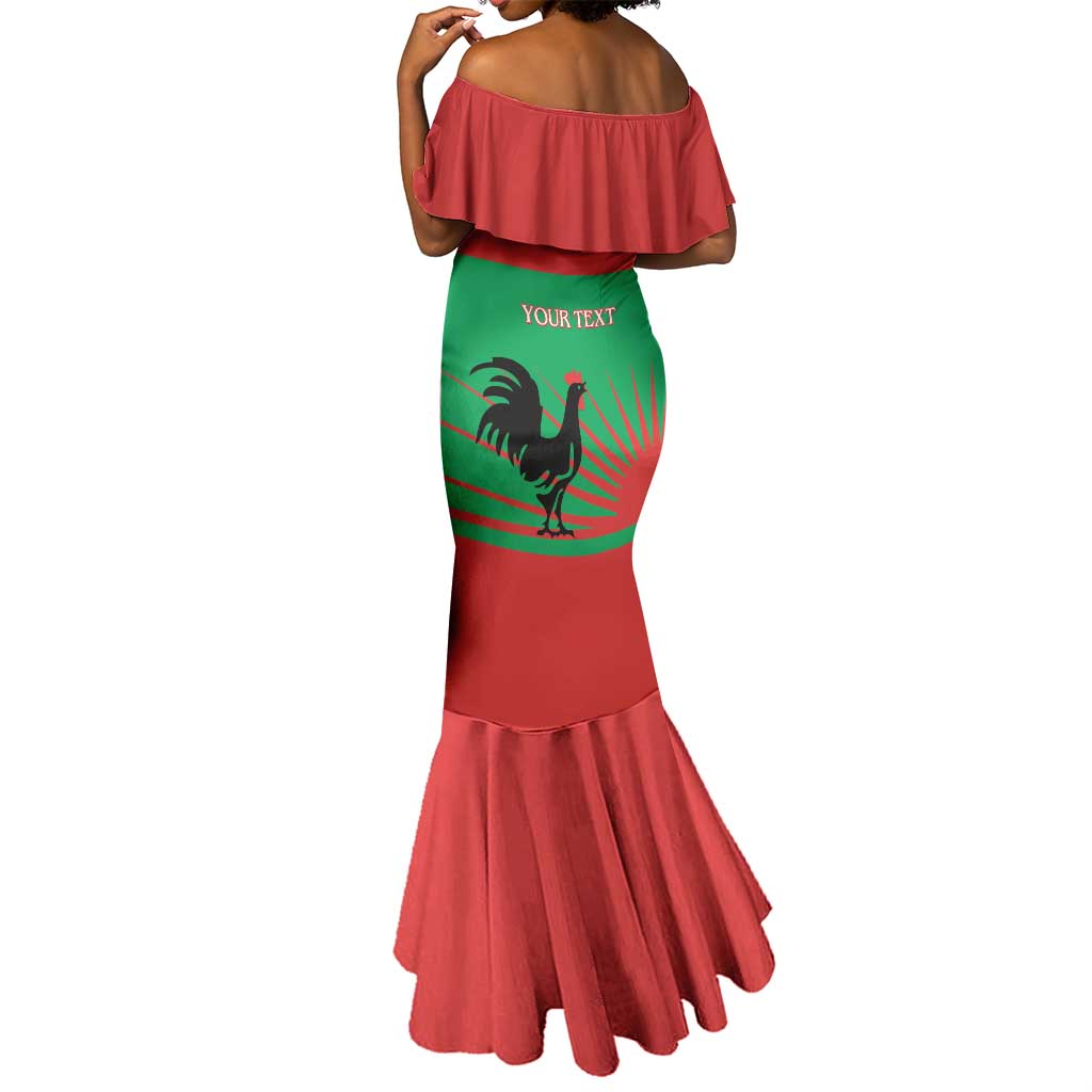 Personalized Angola Mermaid Dress UNITA  Party Flag Style