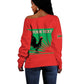 Personalized Angola Off Shoulder Sweater UNITA  Party Flag Style