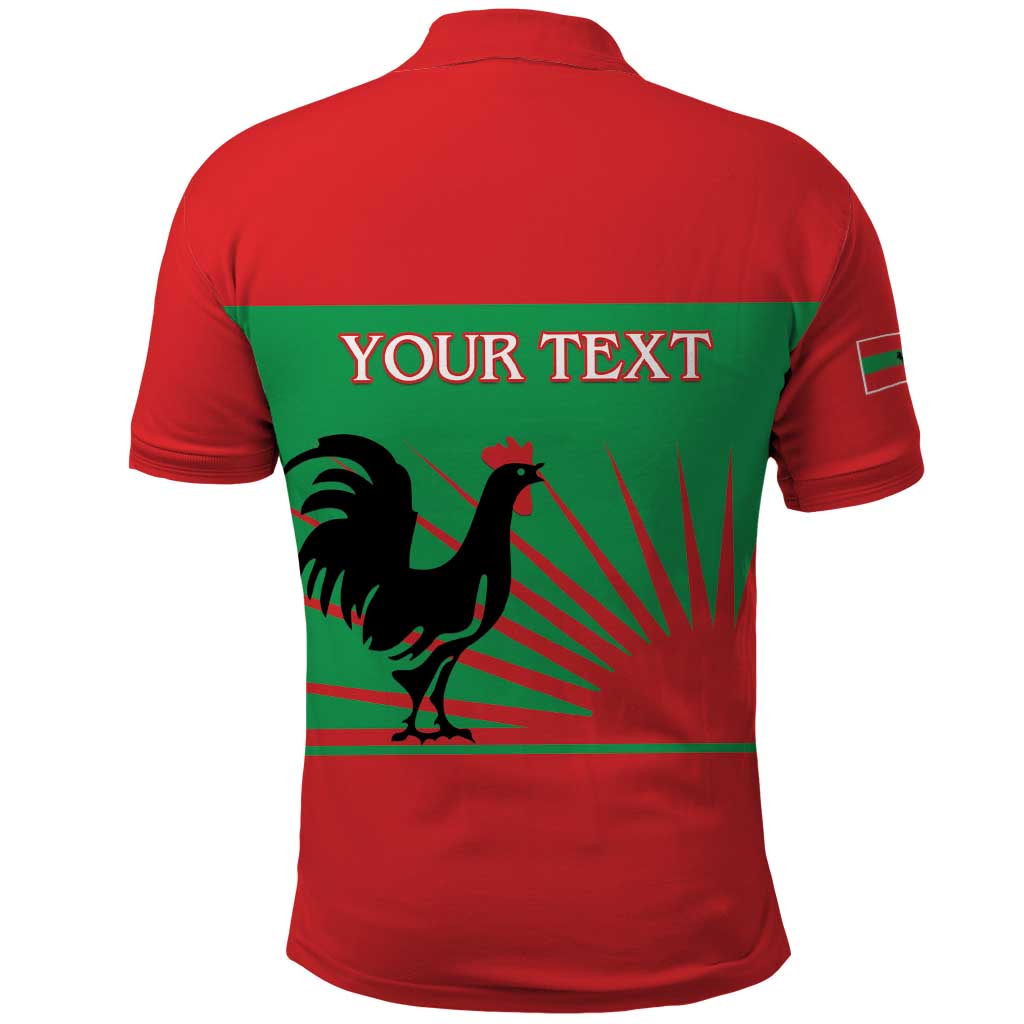 Personalized Angola Polo Shirt UNITA  Party Flag Style