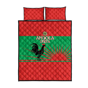 Angola Quilt Bed Set UNITA  Party Flag Style