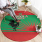 Angola Round Carpet UNITA  Party Flag Style