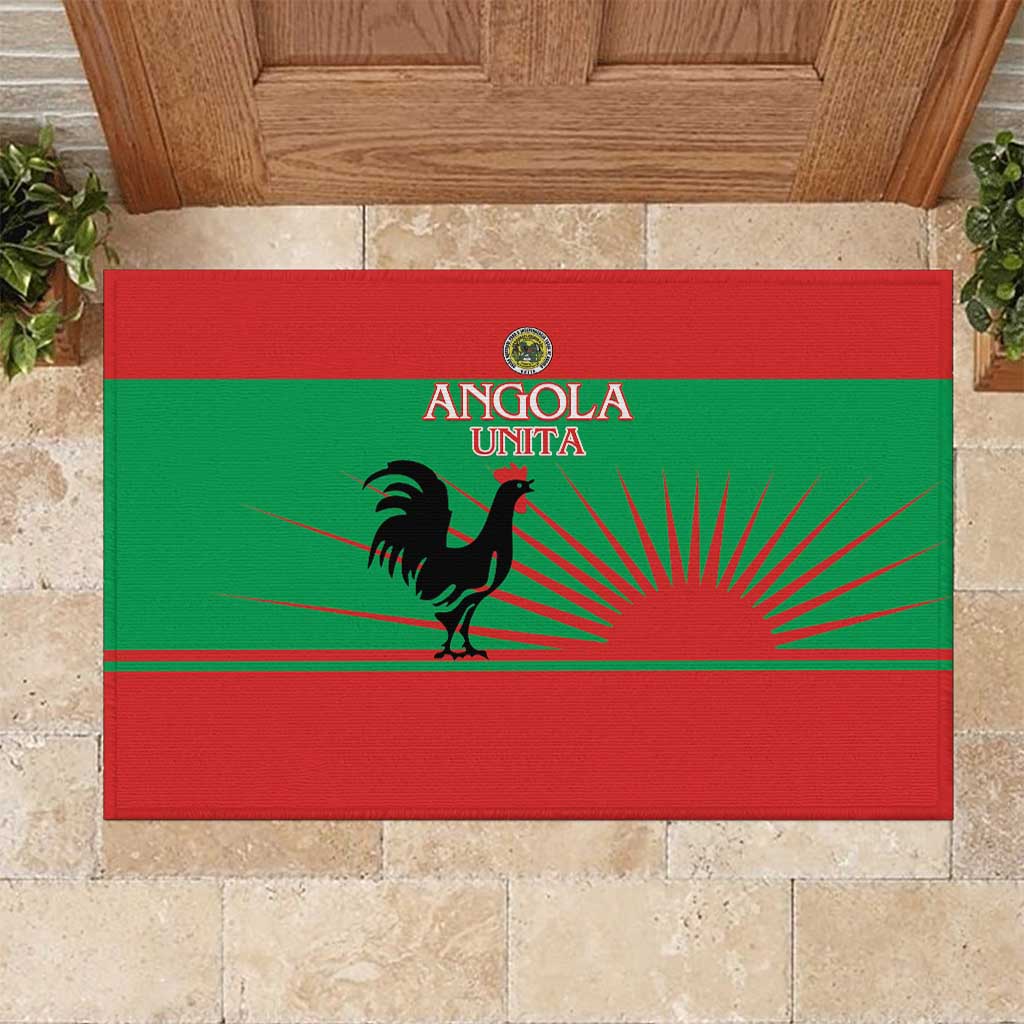 Angola Rubber Doormat UNITA  Party Flag Style