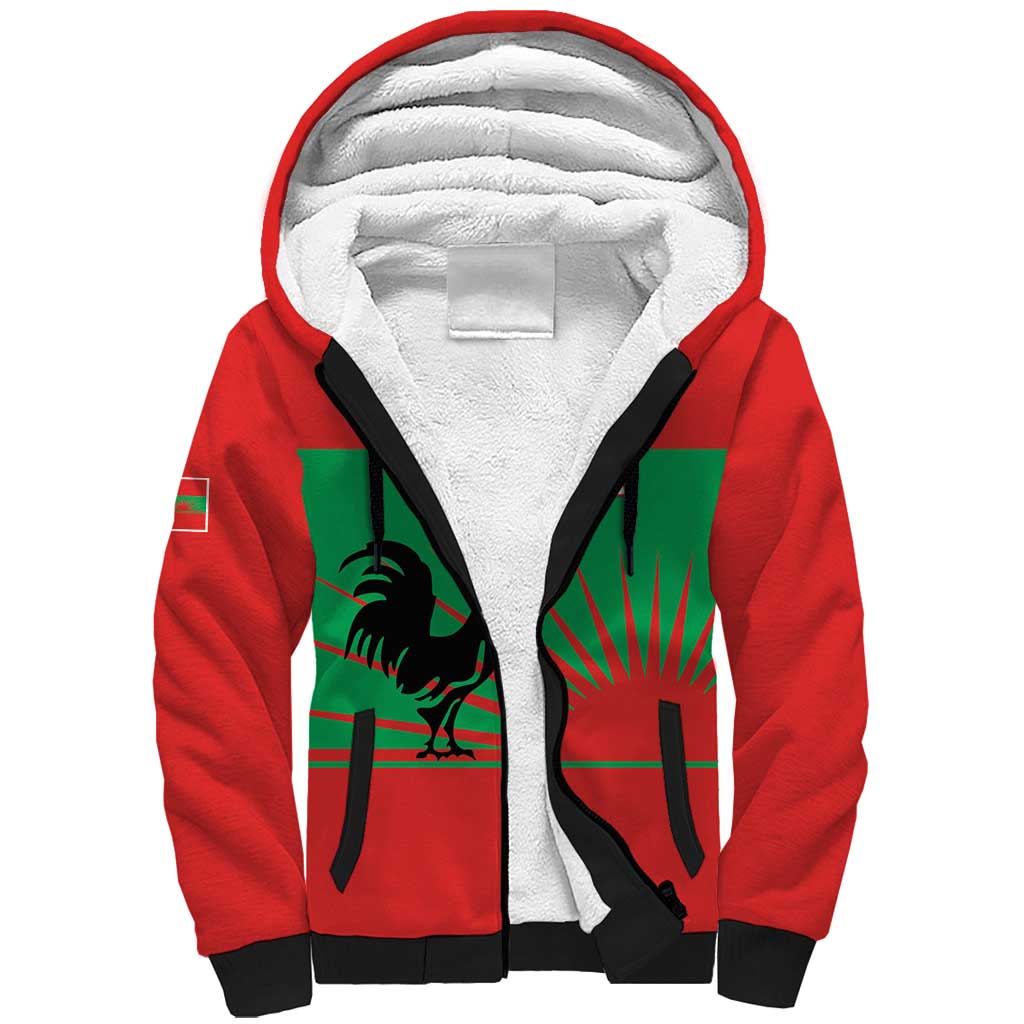 Personalized Angola Sherpa Hoodie UNITA  Party Flag Style