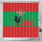 Angola Shower Curtain UNITA  Party Flag Style