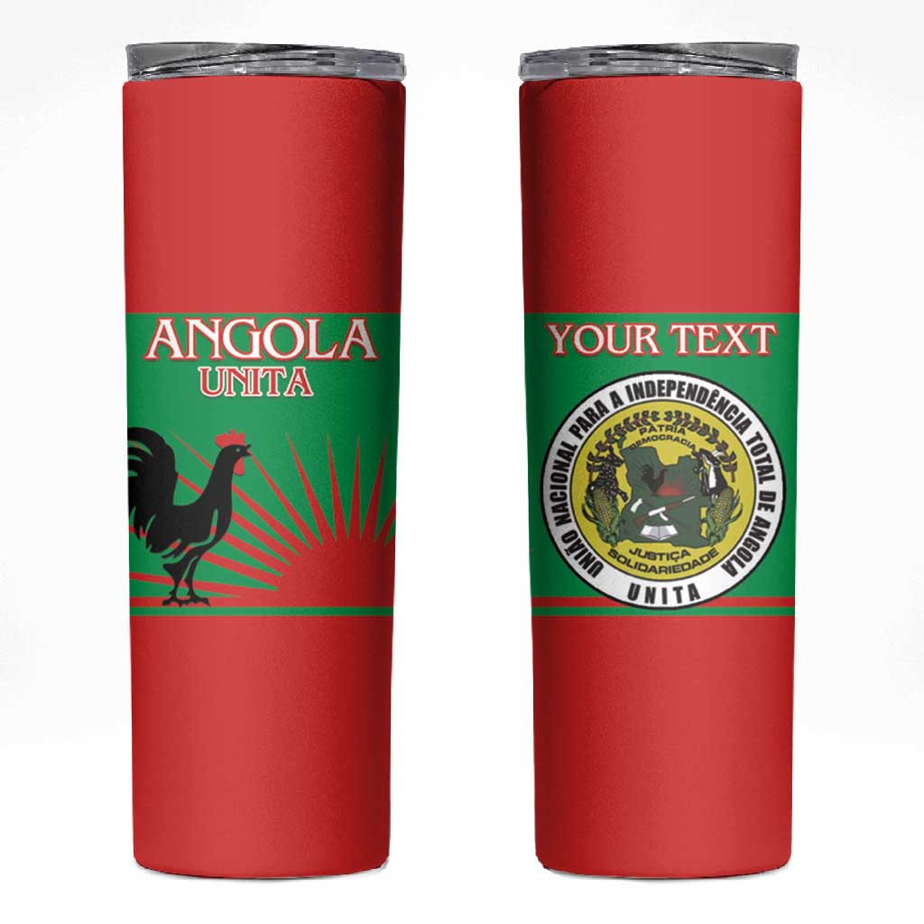 Personalized Angola Skinny Tumbler UNITA  Party Flag Style