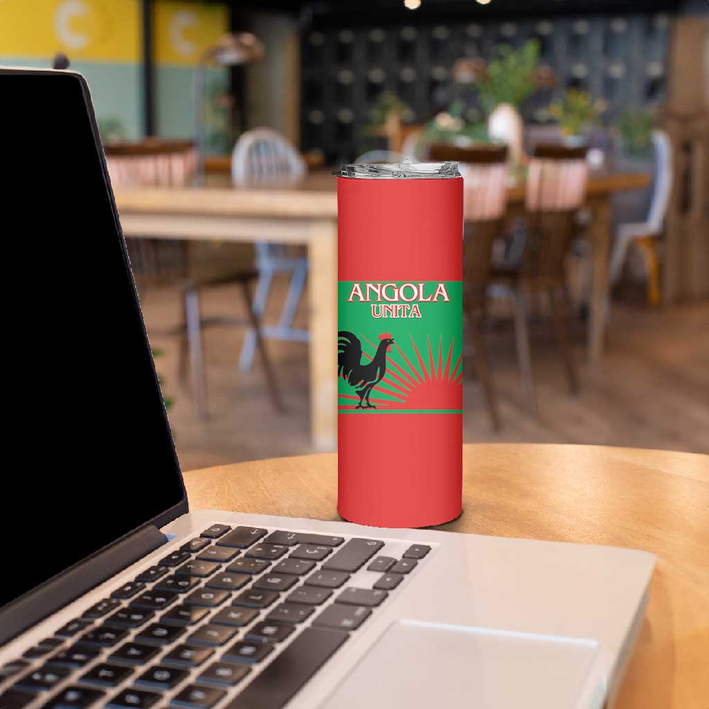 Personalized Angola Skinny Tumbler UNITA  Party Flag Style