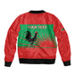 Personalized Angola Sleeve Zip Bomber Jacket UNITA  Party Flag Style