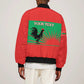 Personalized Angola Sleeve Zip Bomber Jacket UNITA  Party Flag Style
