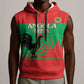 Personalized Angola Sleeveless Hoodie UNITA  Party Flag Style - African Pride